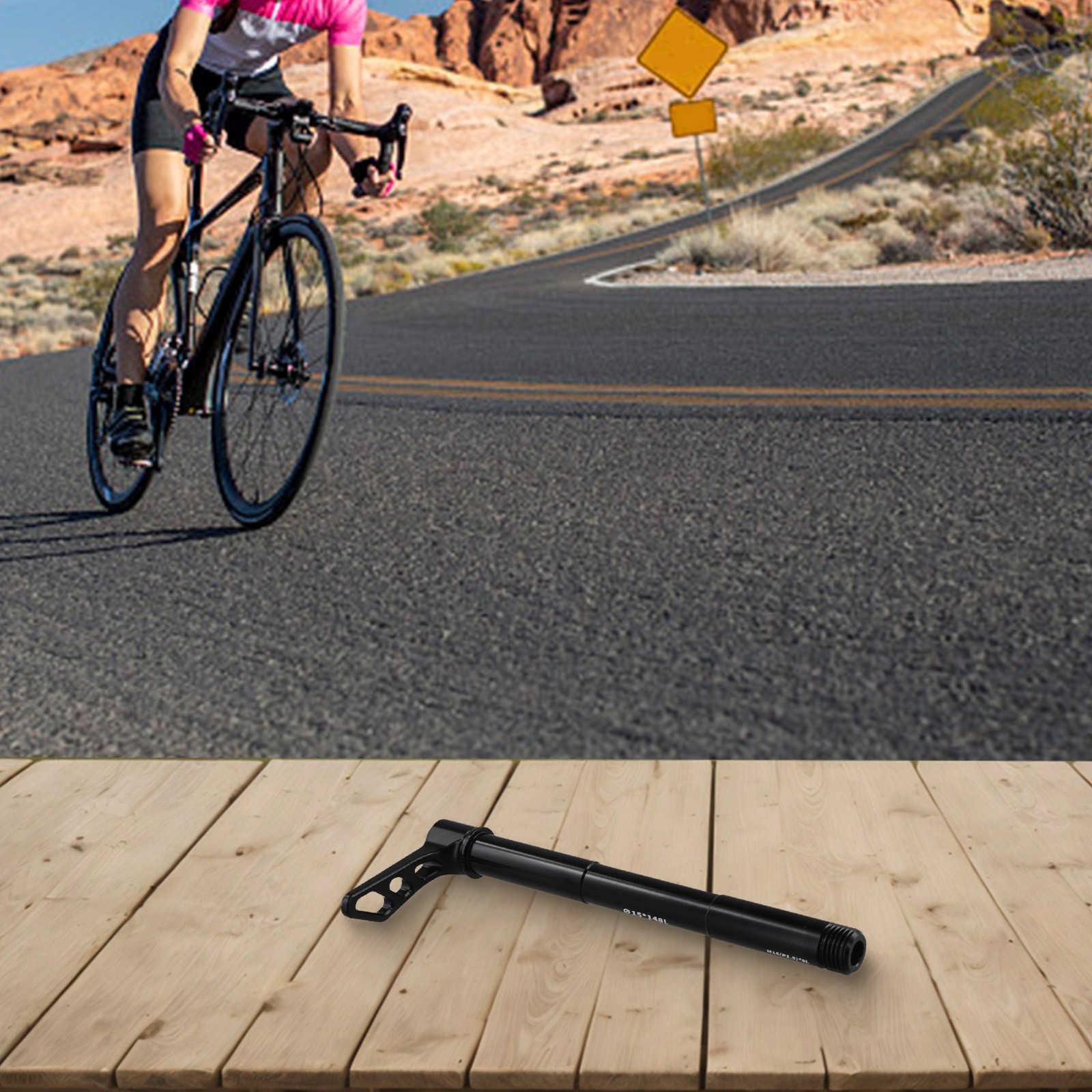 Bicycle Component Innovation Mountain Bike Through Axles in Black Color