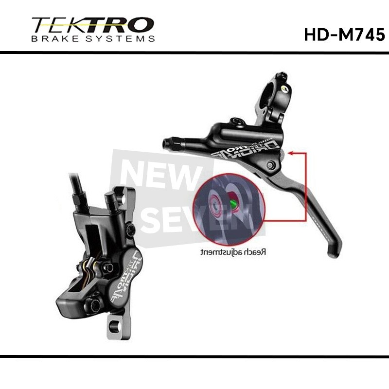 Genuine Tektro Orion HD-M745 Hydraulic Disc Brake Post Mount Front/Rear/Pair-OE