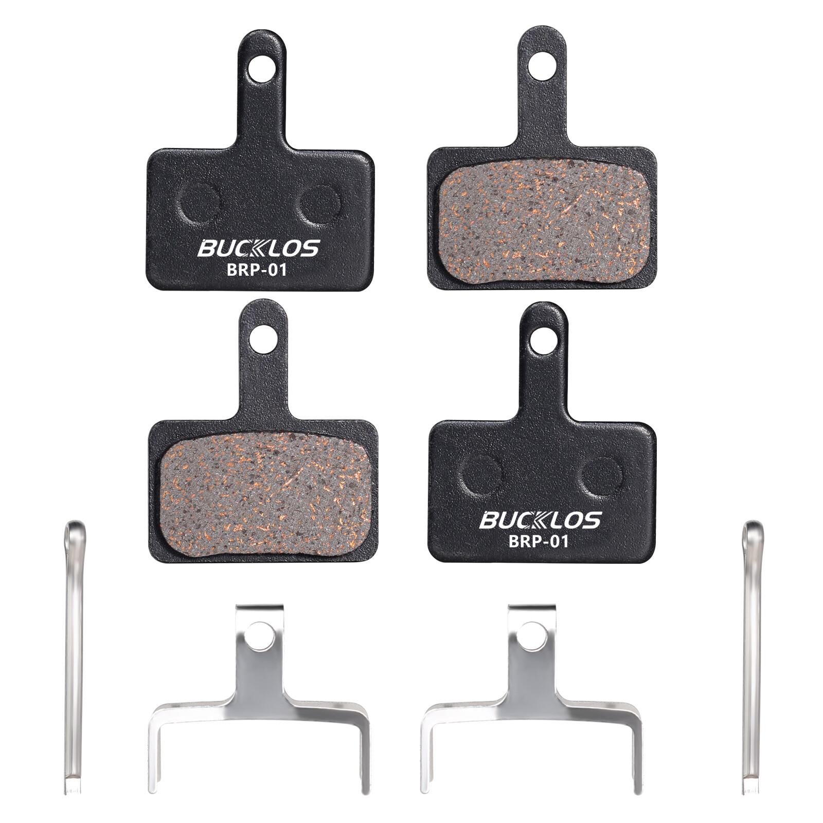 BUCKLOS MTB Bike Semi-Metallic Disc Brake Pad for Shimano B01S B05S Tektro E10