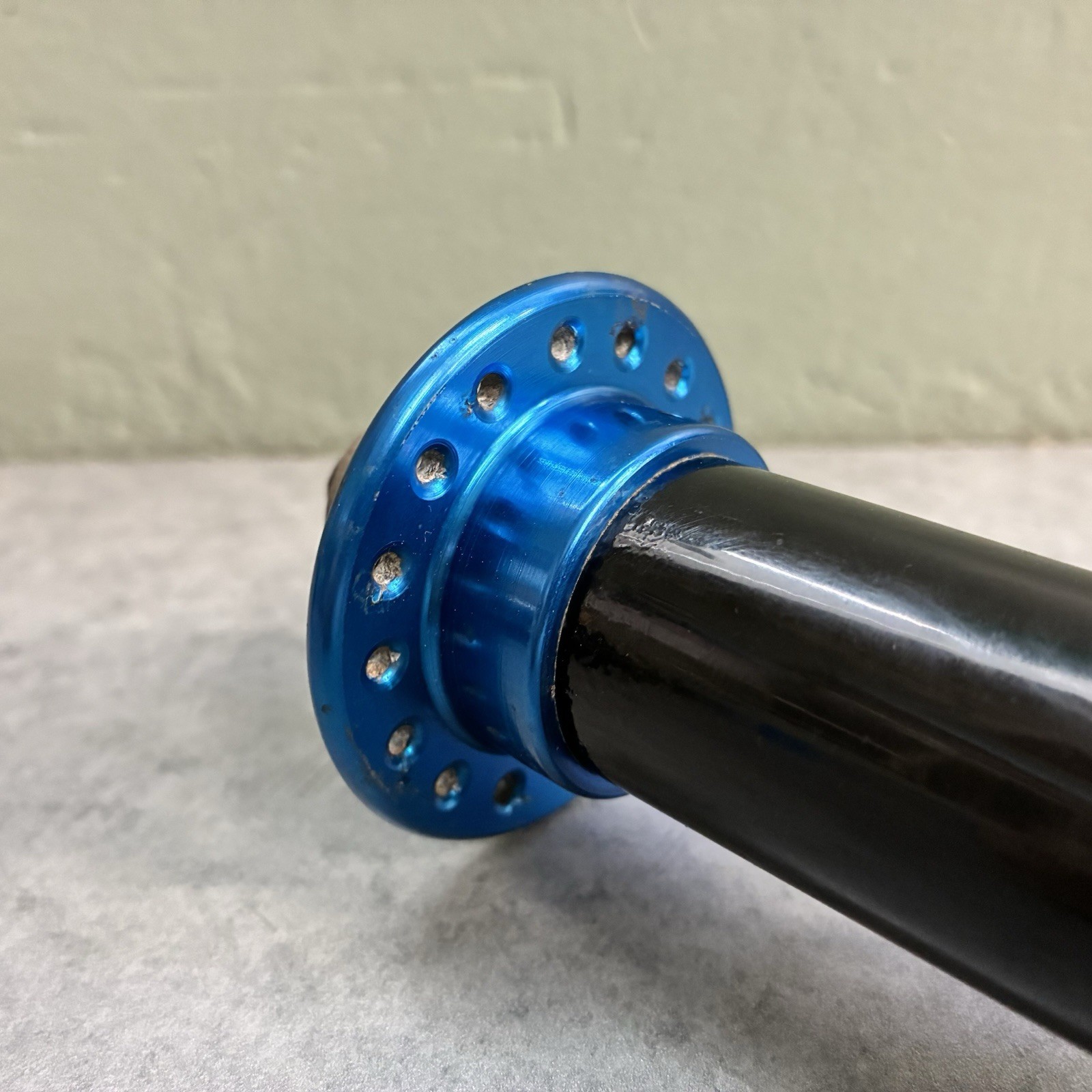 Blue / Black Bullseye 32 Hole MTB Sealed Bearing Hubs Vintage MTB / BMX USA Made