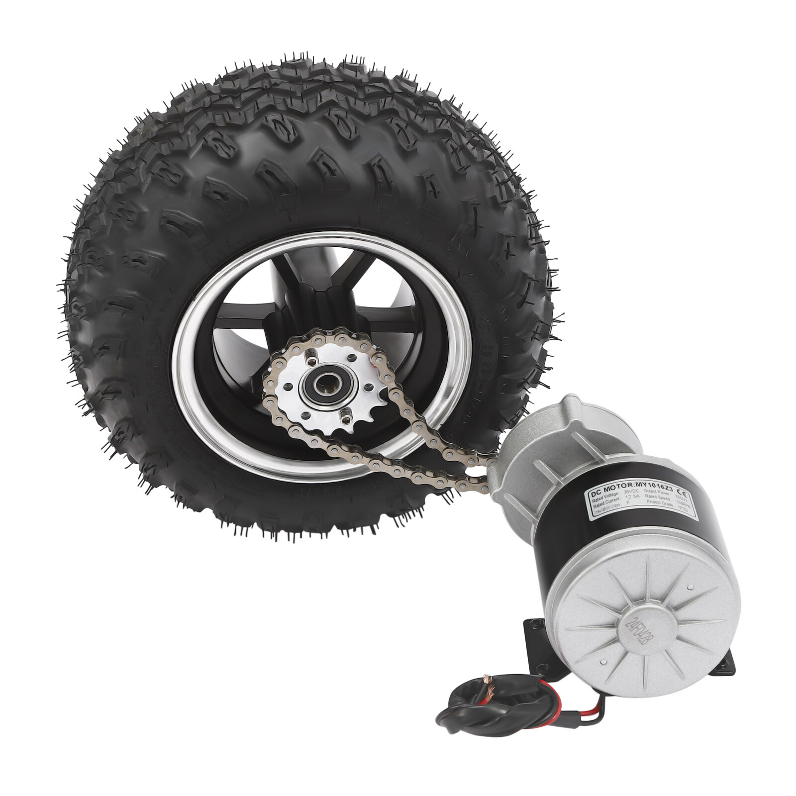 10″ Electric Scooter Beach Cart ATV Conversion Kit Motor Air Wheel Set 36V 350W