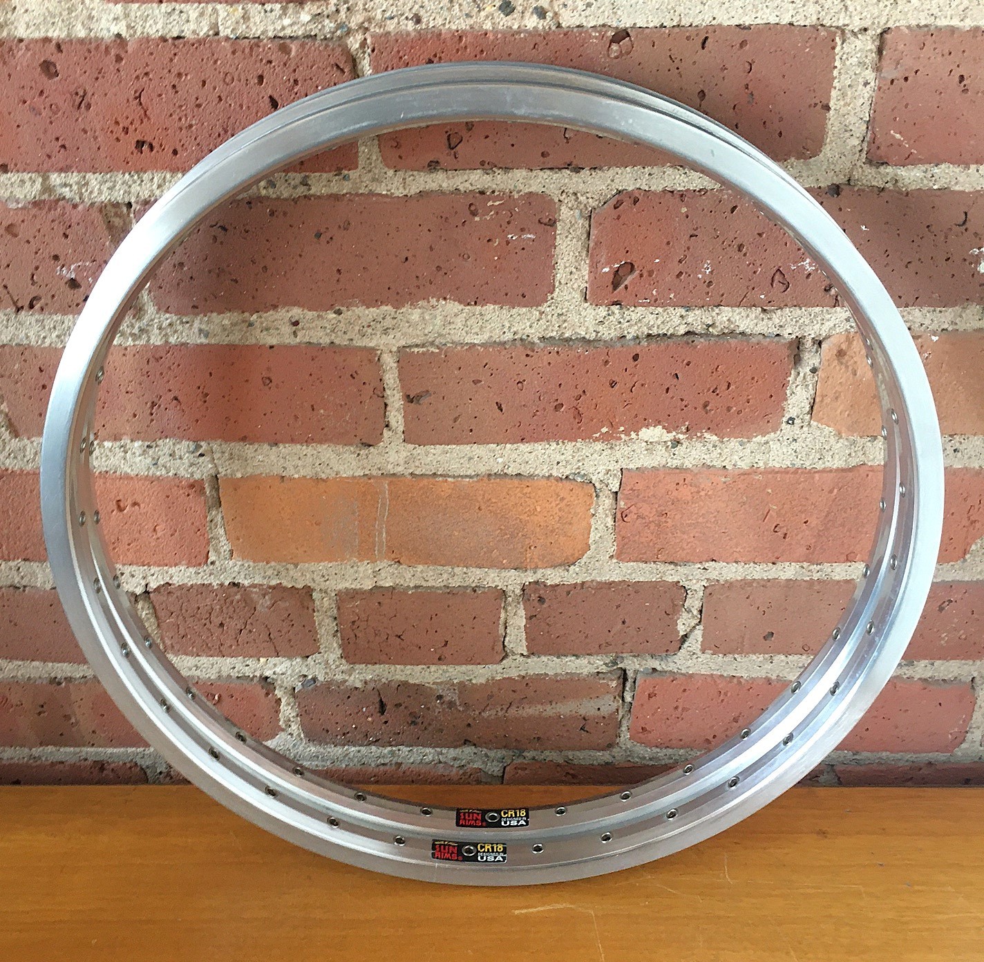 Sun CR-18 Rims (2) 20×1.5″ (406) NOS New 32 Hole Polished Silver 90s