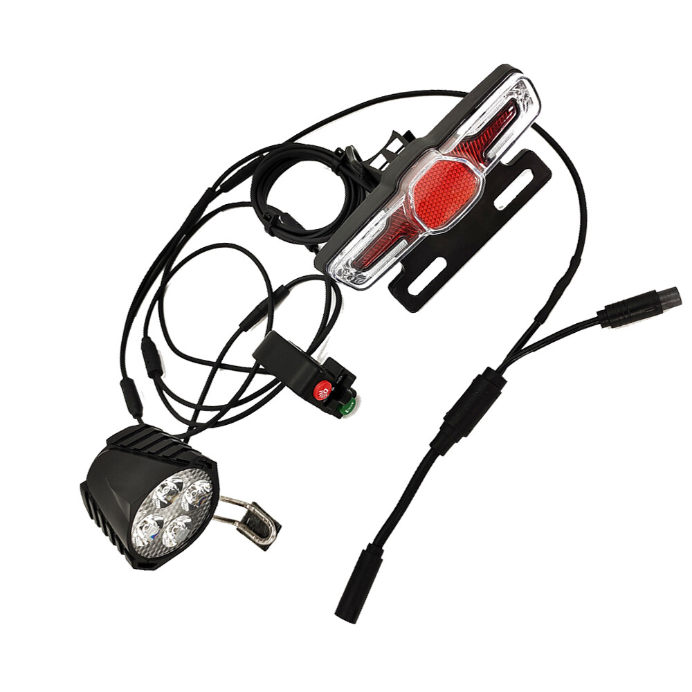 For Bafang Mid-Drive Motor E-bike Headlight Taillight Turning Brake Light Set