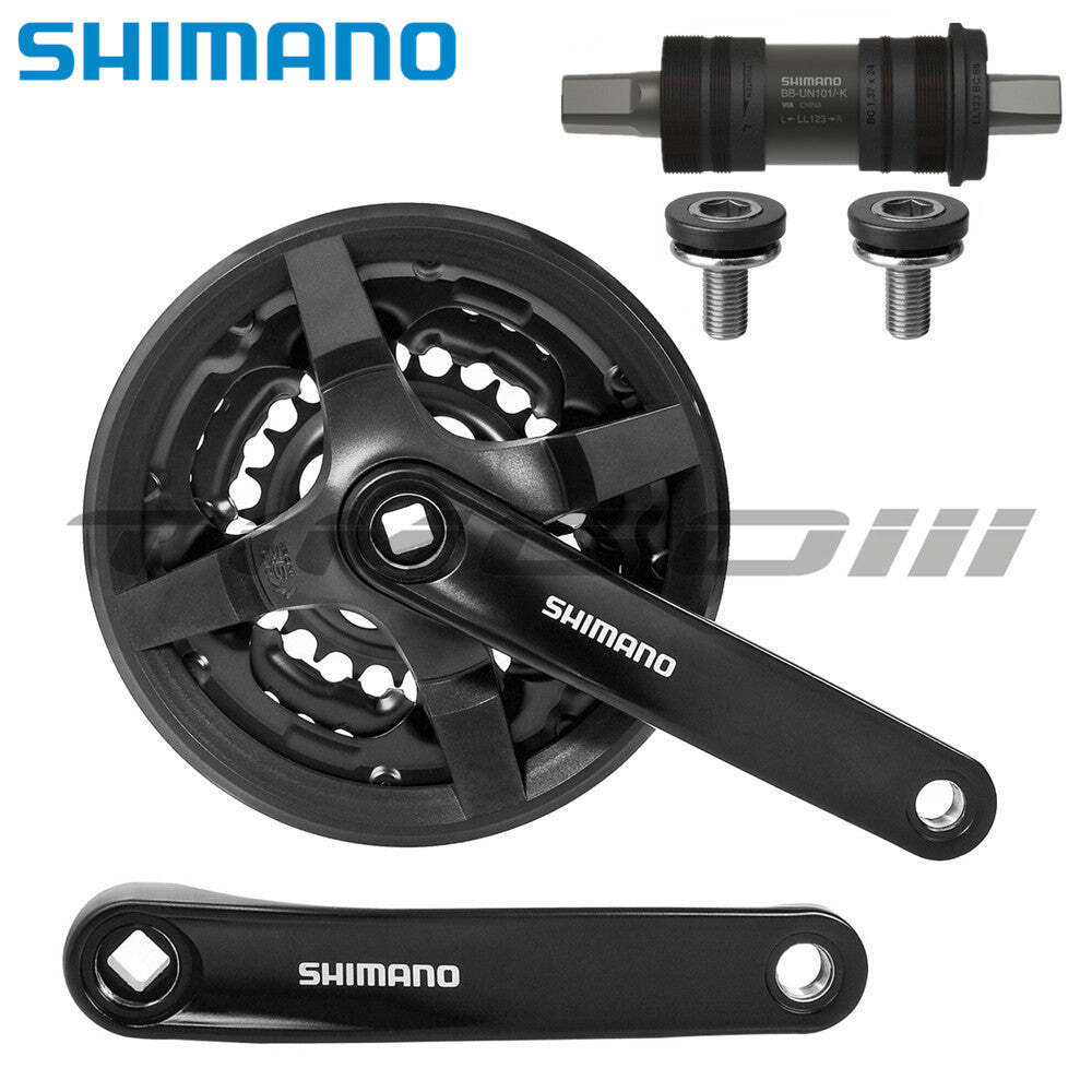 Shimano Tourney FC-TY301 3×6/7 Speed Crankset Square Taper 42/48T BB-UN101 TY501