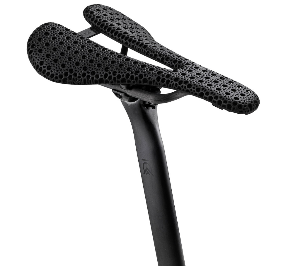 Bjorn Cycles Carbon Bicycle Short-Nose Saddle w/ 3D-Printed Pad Kort 143 mm