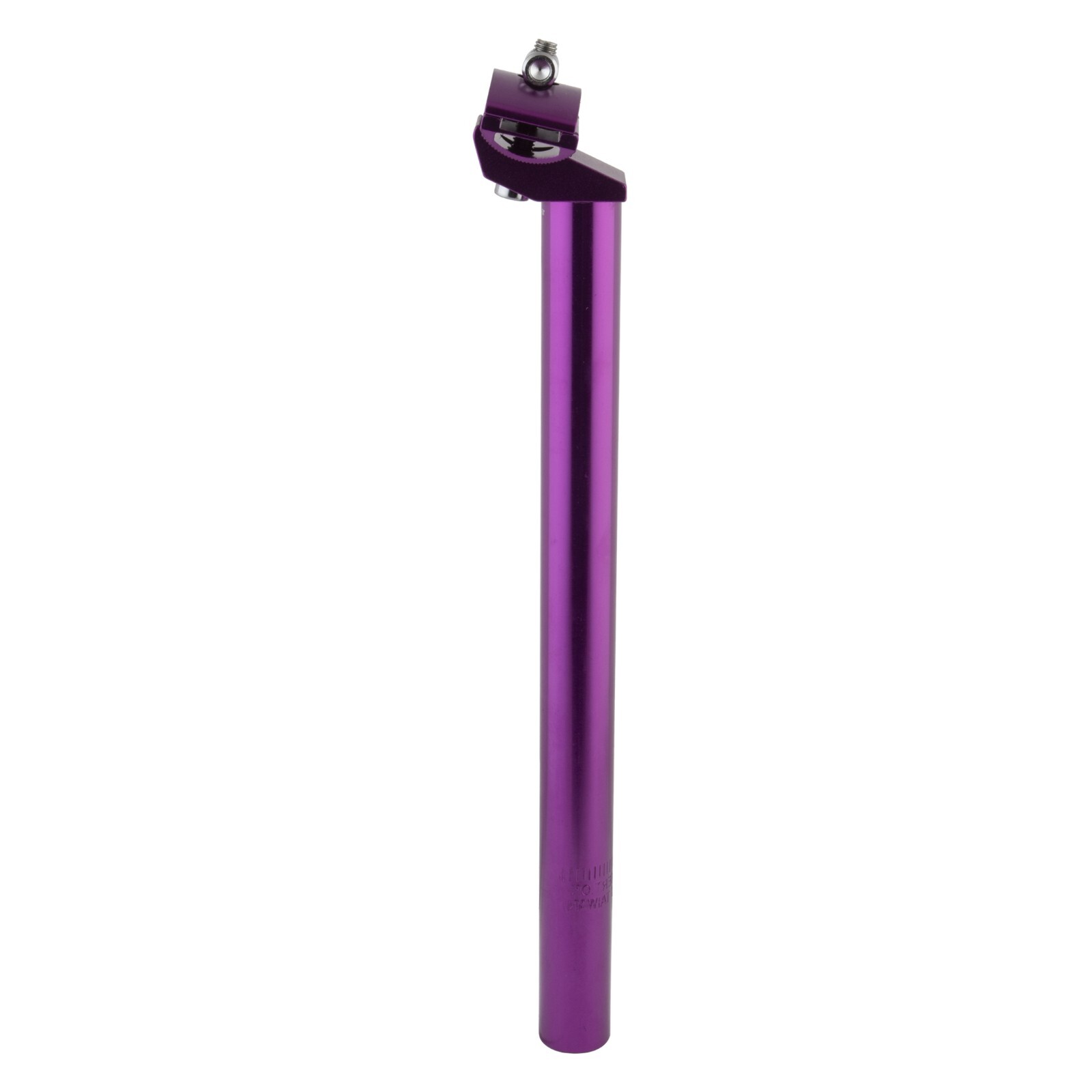 BLACK OPS ALUMINUM BICYCLE SEATPOST w/ clamp PURPLE ANODIZED 25.4 x 350mm
