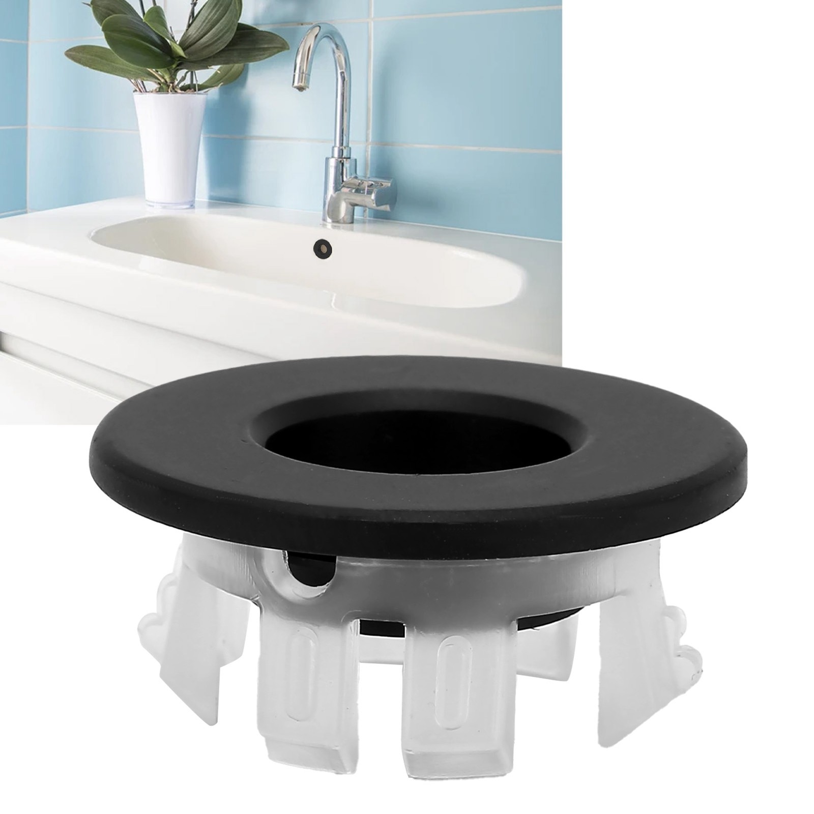Bathroom Wash Basin Sink Overflow Cover Kitchen Sink Decoration Spare Hole For