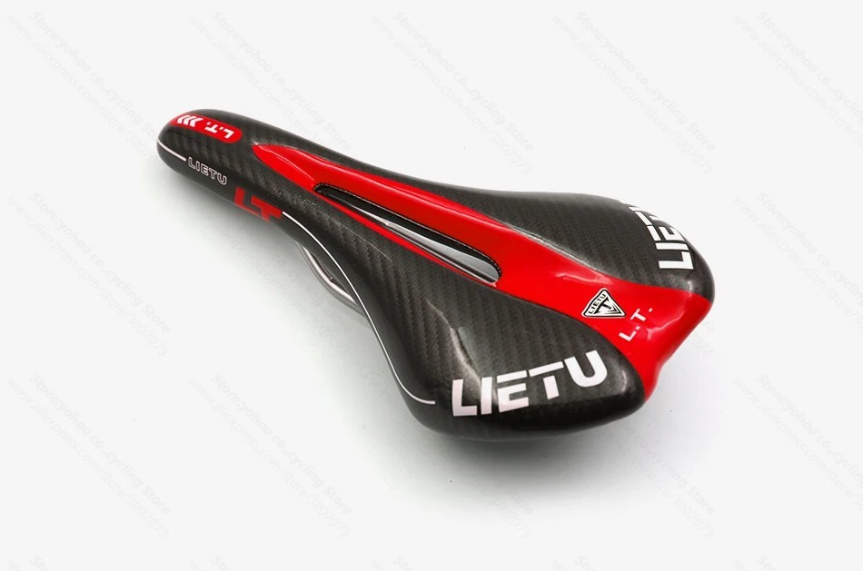 MTB Road Bike Carbon Leather Saddle Cycling Seat Front Cushion Bike Saddle