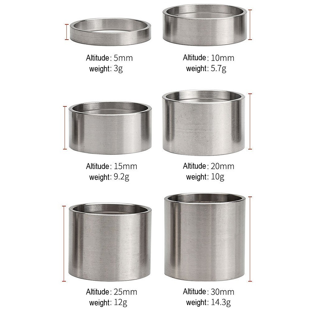 Bicycle Stem Washer Titanium Spacer for Bike Headset 5/10/15/20/25/30mm