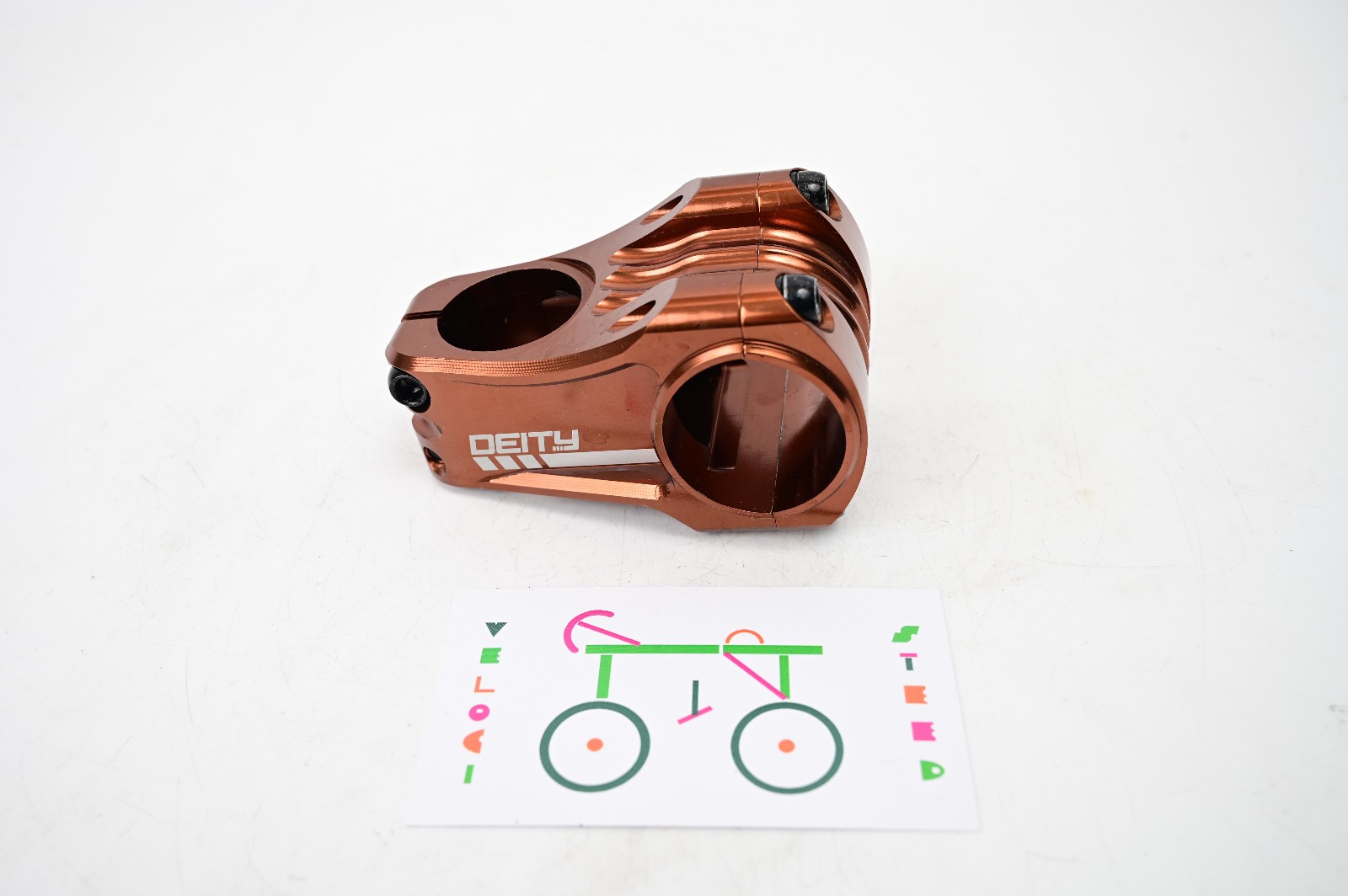 Deity Copperhead 35 Bike Stem, Bronze, 35mm Clamp x 50mm Length MTB 1 1/8″