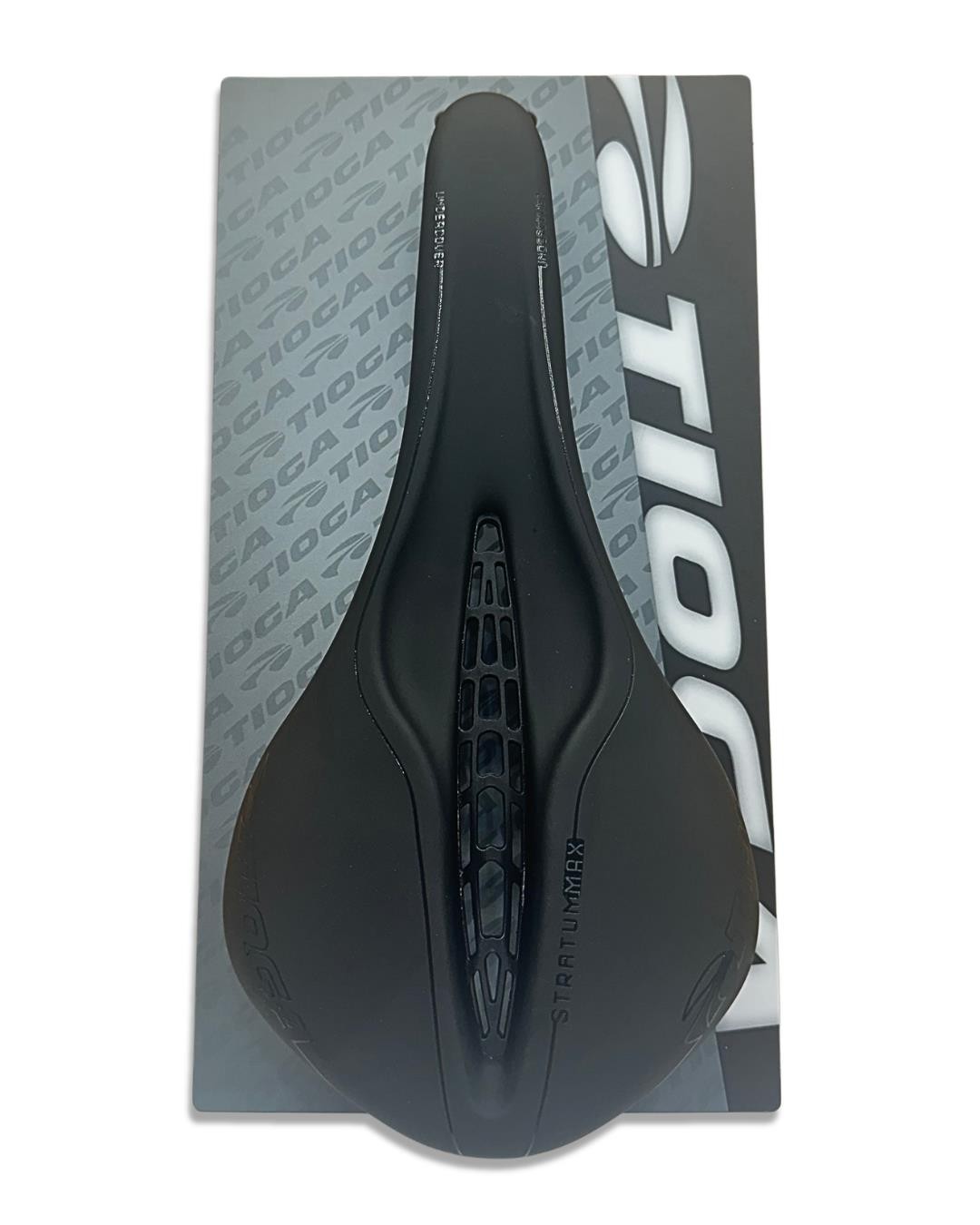 Tioga Undercover Stratum MAX Ti Bike Saddle Hollow Titanium Rails 285x143mm