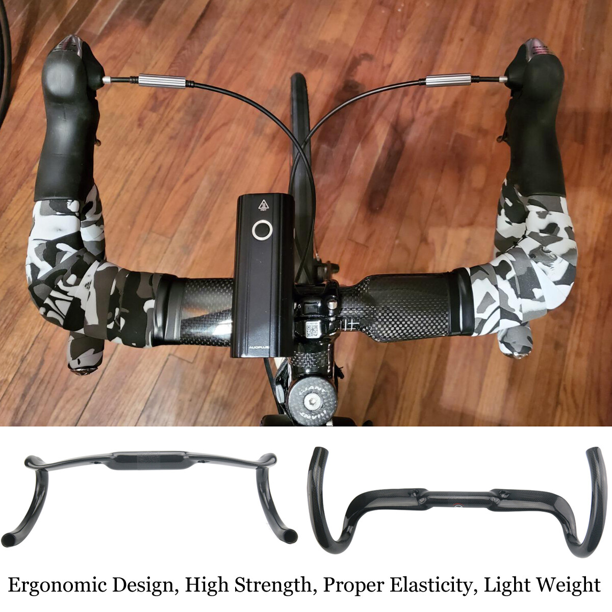 31.8 Road Carbon Handlebar Break Winding Reduce Resistance Drop Bar Handle Bars