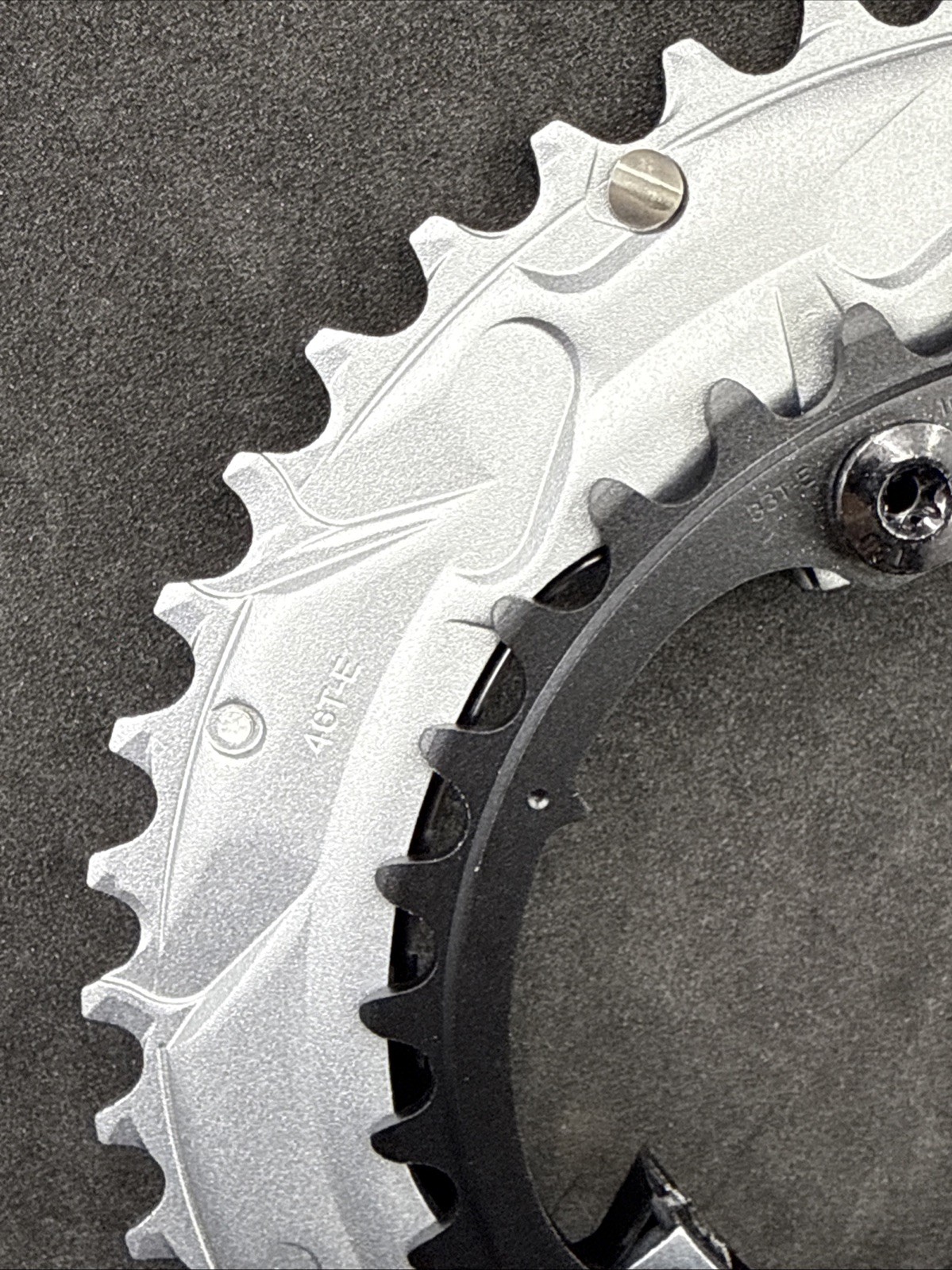 SRAM Rival AXS D1 2×12-Speed 46 & 33t Chainrings 107 BCD 4-Bolt NEW with BOLTS!