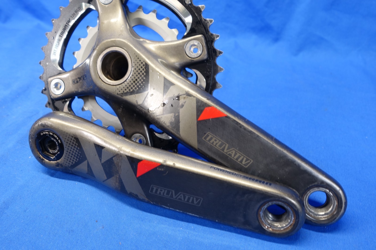 SRAM XX 2 x 10 GXP Carbon Mountain Bike Crankset, 39/26t, 170mm Arm Length