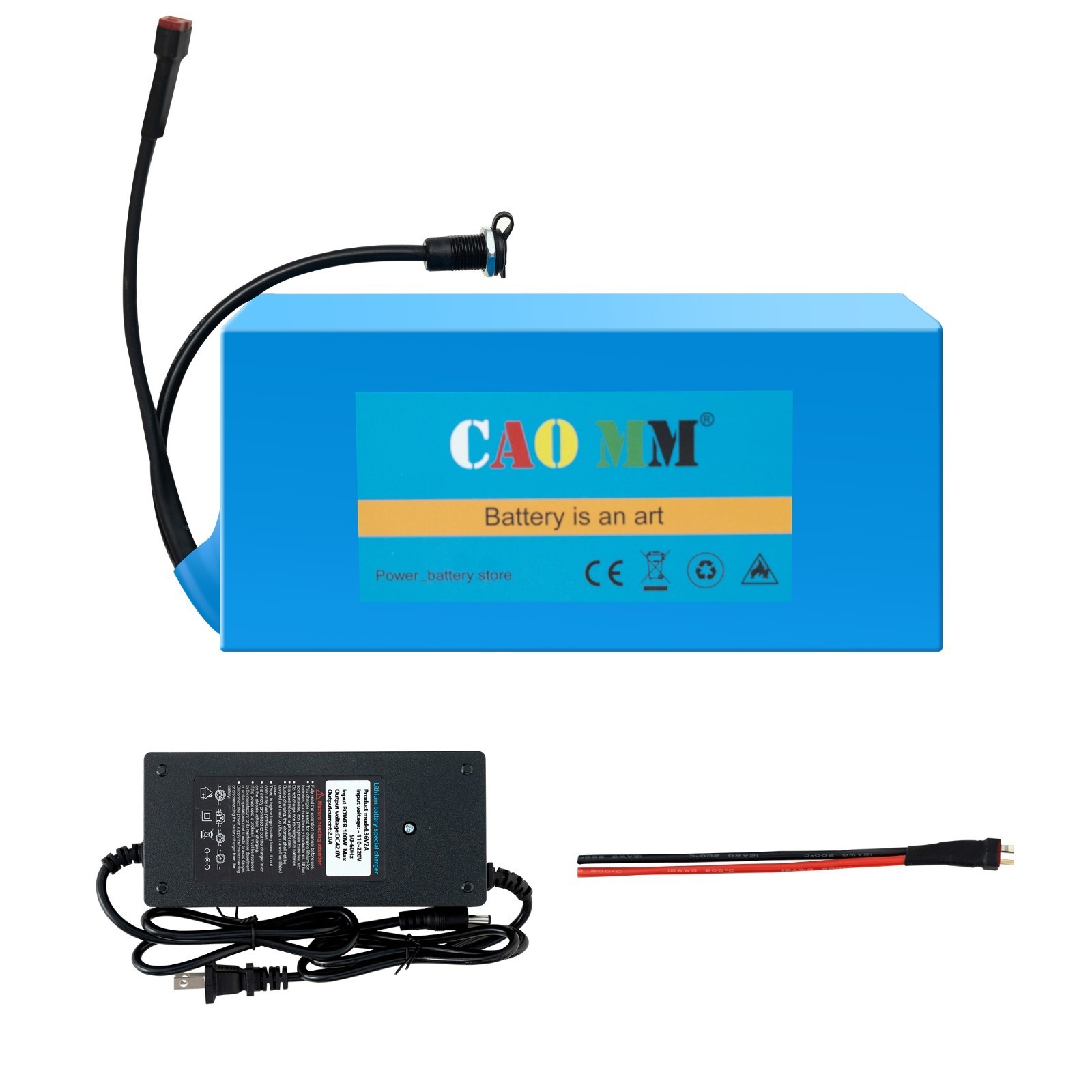 36V 10Ah eBike Lithium Battery 30A BMS For Electric Bicycle 100W-750W Motors