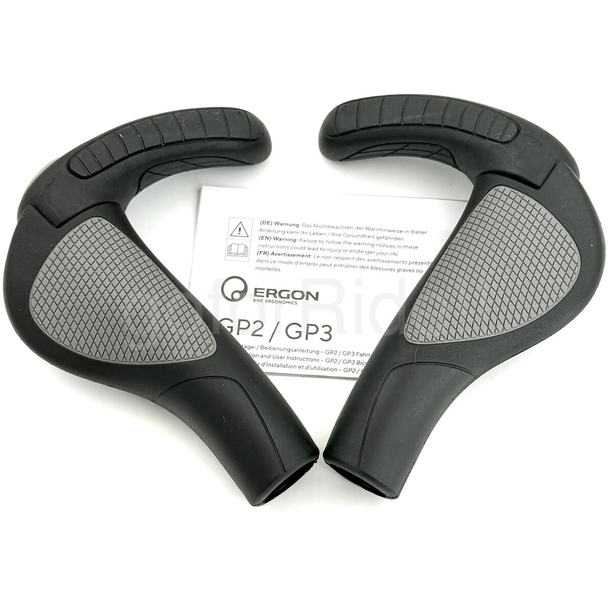 ERGON GP3-L Ergonomic Handlebar Grips Large Pair Hybrid 3-Finger Bar Ends,LockOn