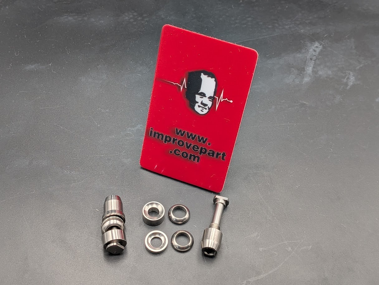 Titanium V-Brake Pad Bolt, Nut, Washer Front or Rear