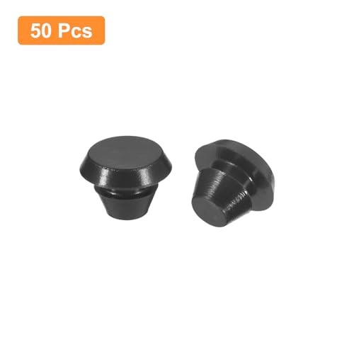 UXCELLpcs Silicone Round Snap-in Locking Plugs for Hole, Waterproof 5-5.5mm 50