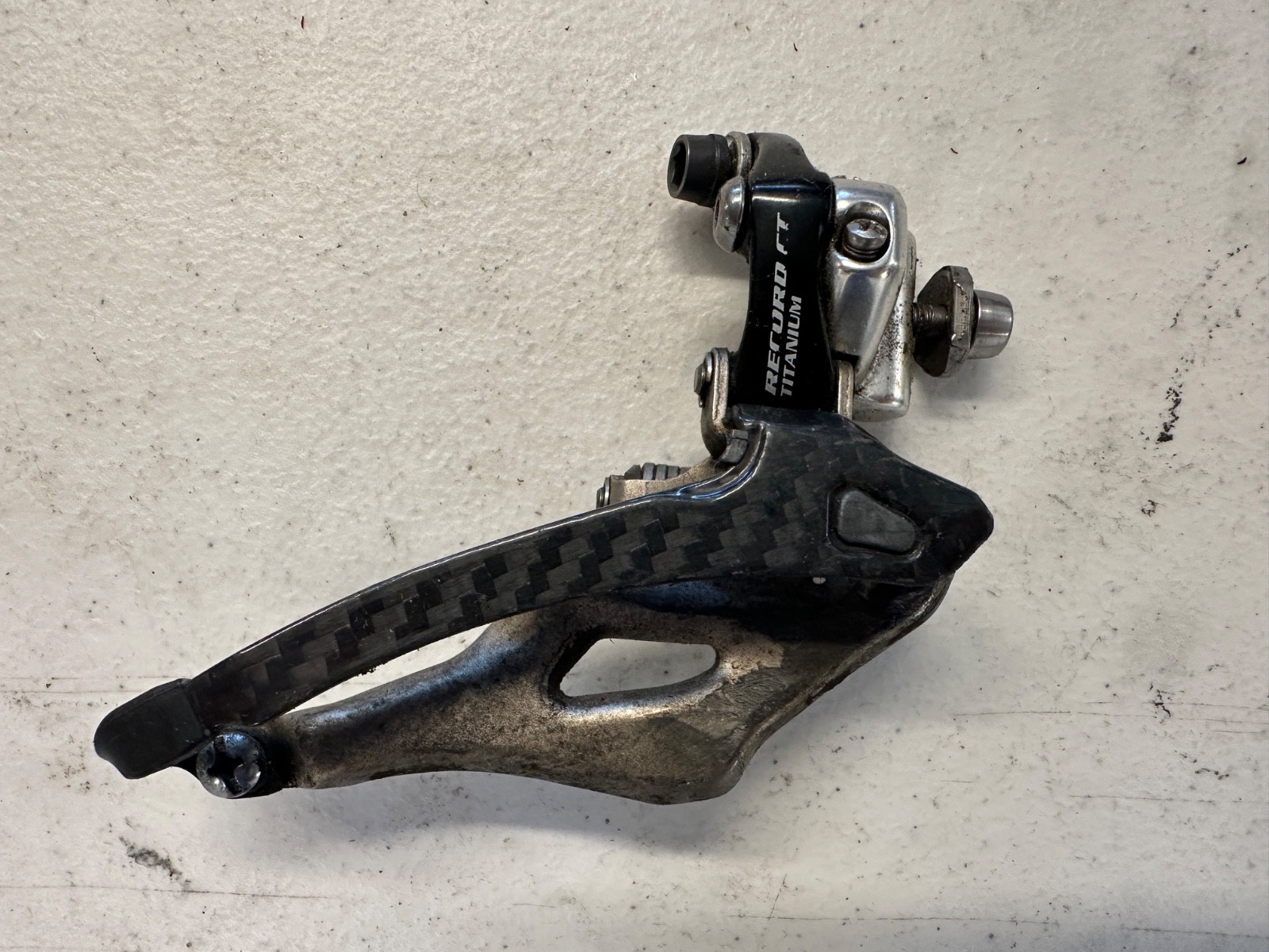 Campagnolo Record CT Titanium Carbon Braze-on Front Derailleur