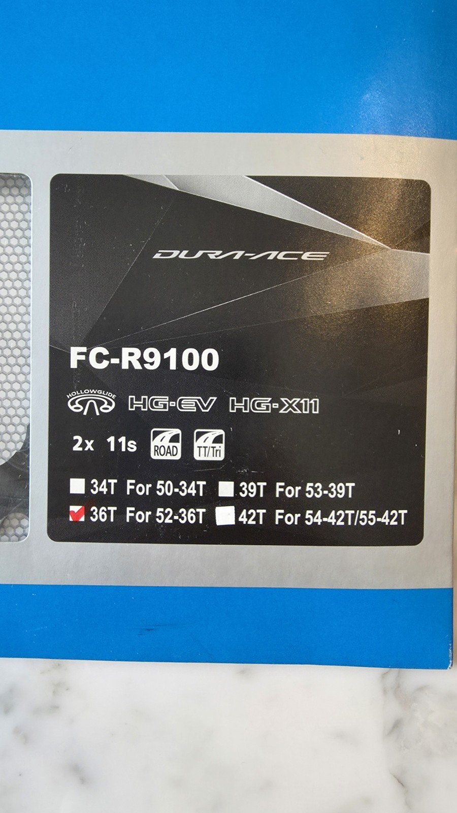 Shimano Dura-Ace FC-R9100 HG-EV 36T 11 Speed Chainring