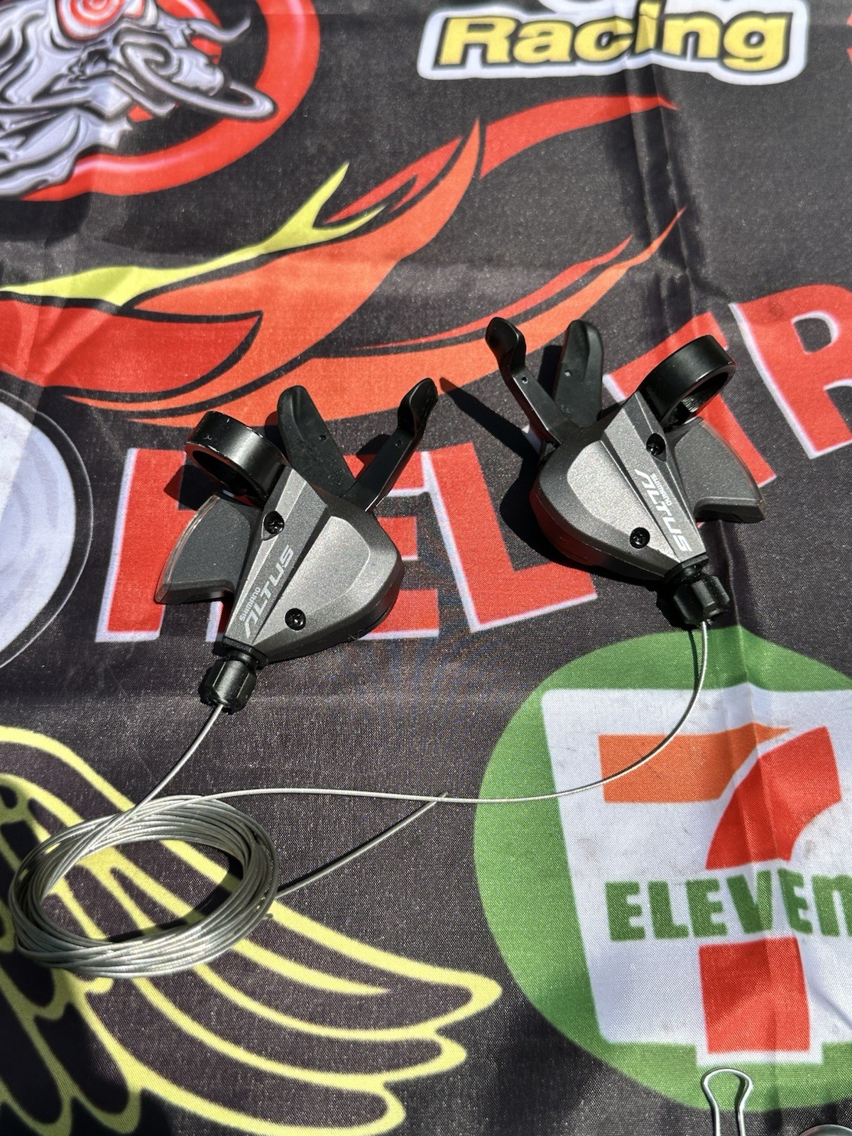 SL-M370 For Shimano Altus 3×9 Speed Left Right Trigger Shifter Set MTB Bike NOS
