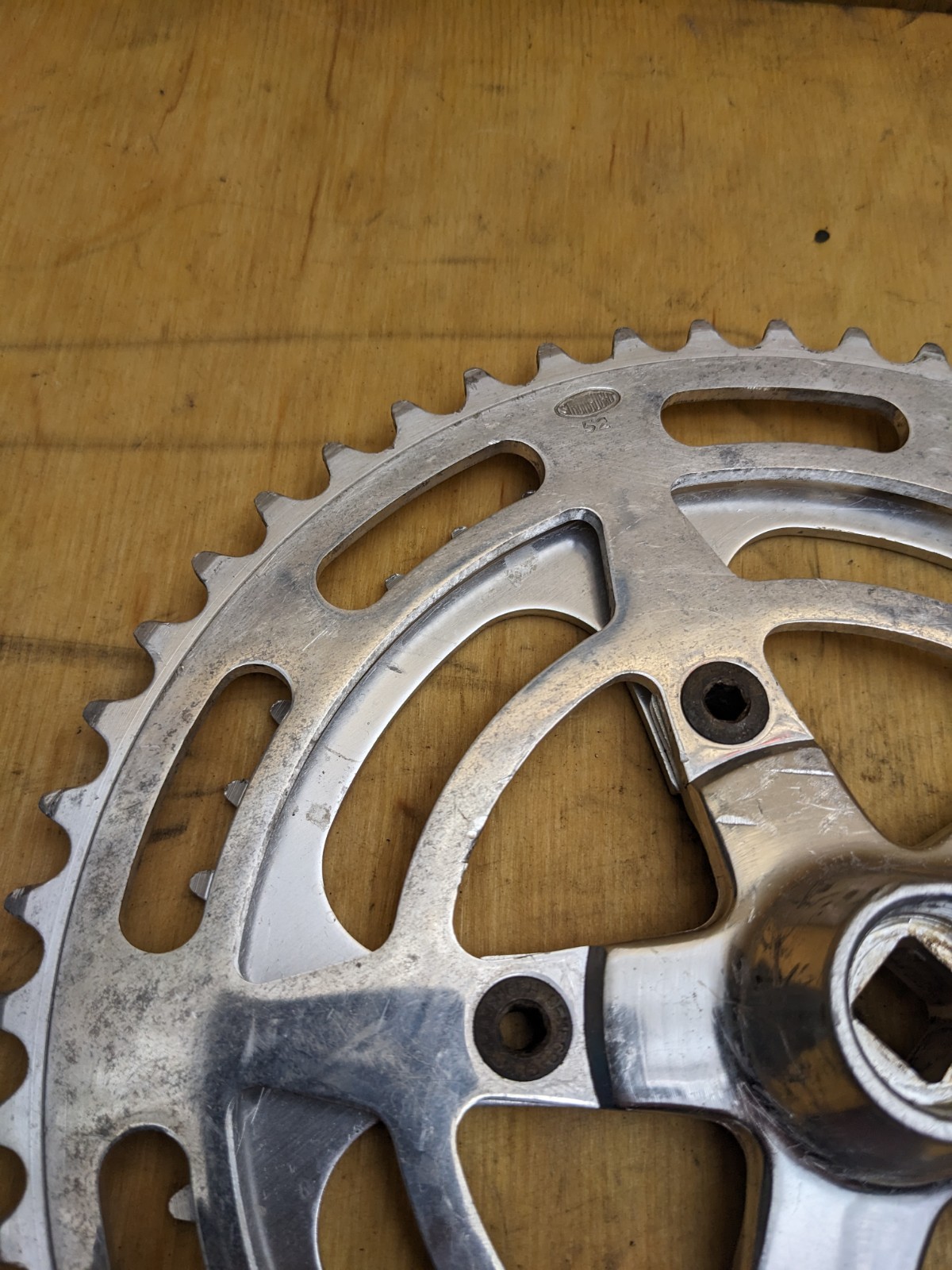 Vintage Stronglight 100 LX 170mm Drive Side Crank Arm Double 86 BCD 9/16 Pedal