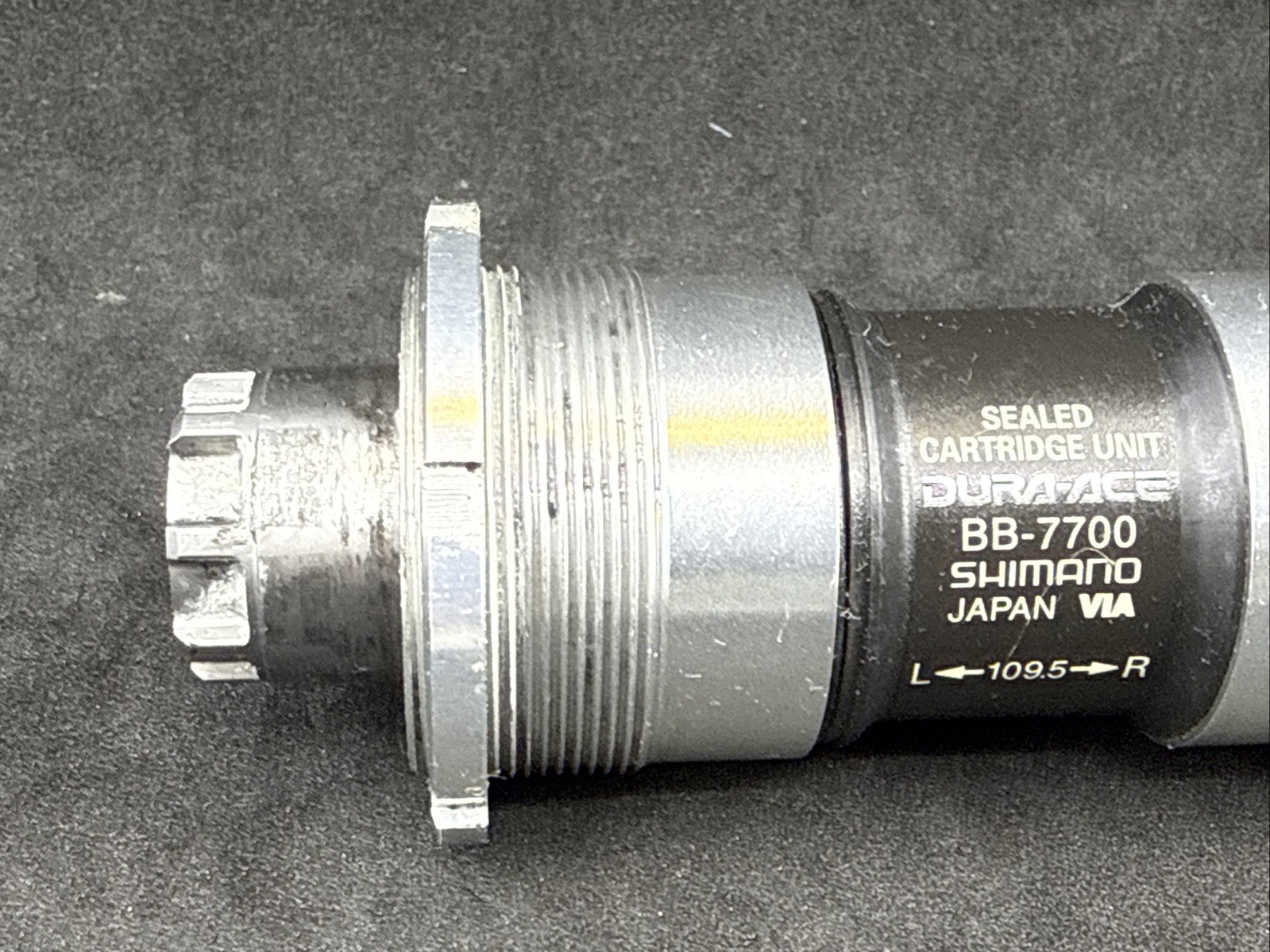 Shimano Dura-Ace BB-7700 109.5mm Spindle Double English BSA Bottom Bracket 9spd