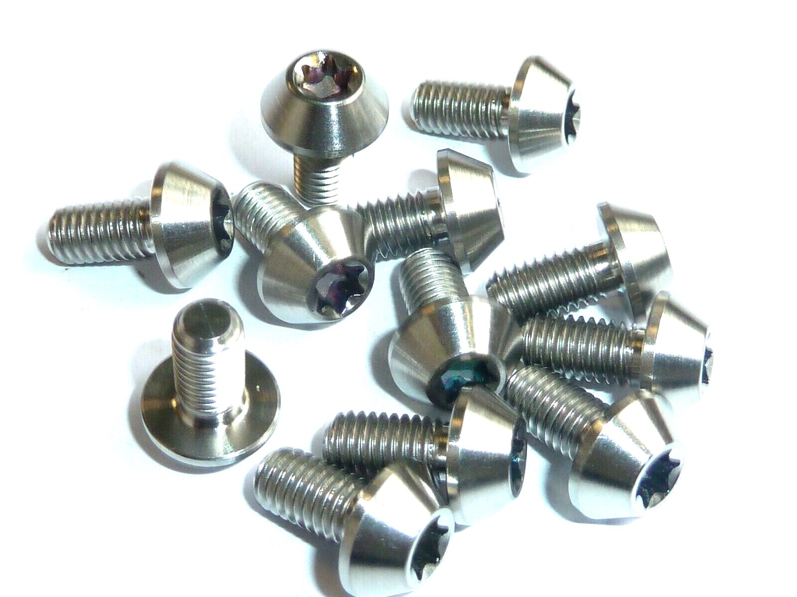 Titanium Rotor Disc Bolts M5x10 T25 Torx Gold 6 12 packs Ti mountain bike bmx