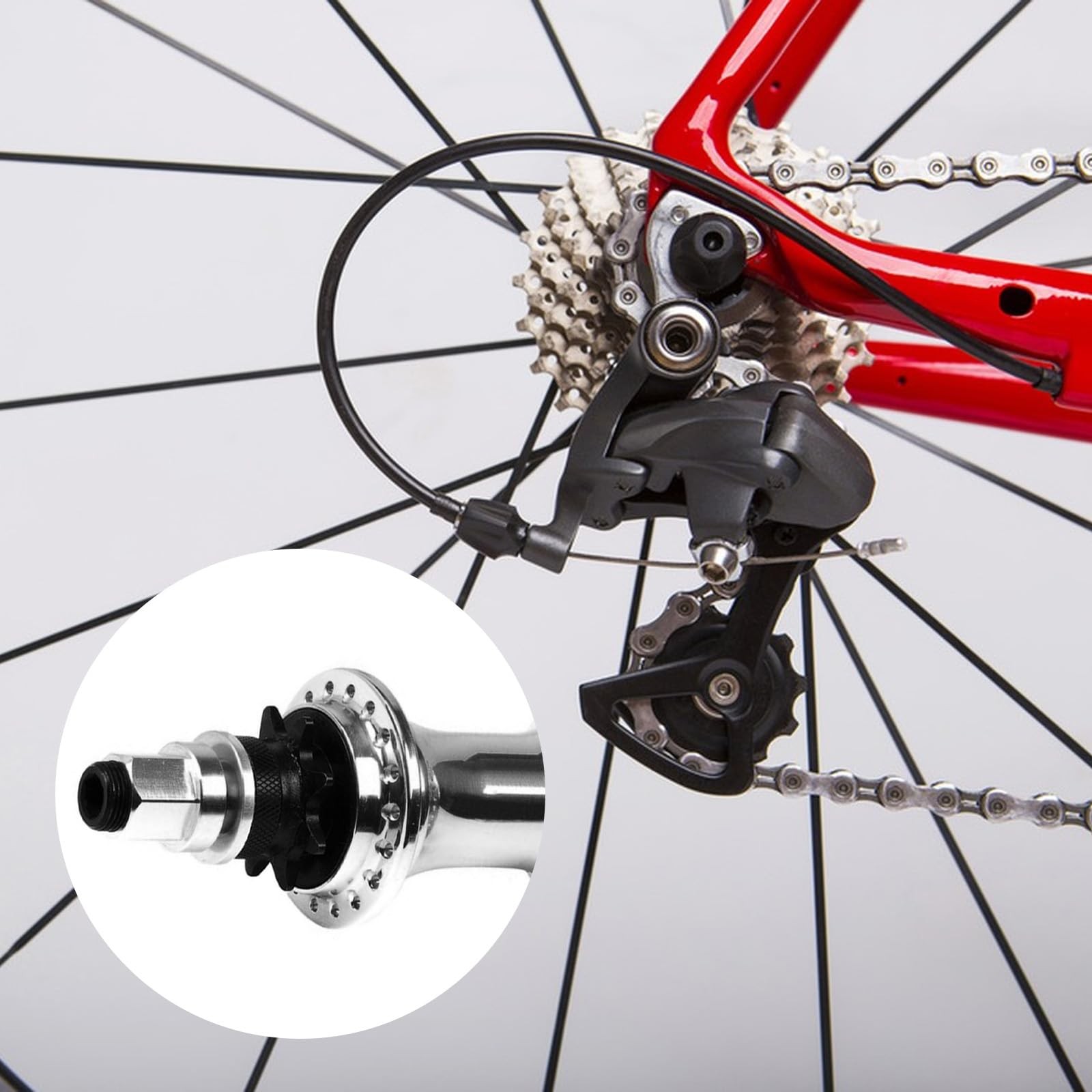 8 Pcs Headset Spacers for Bike Cassette, Bicycle Bottom Bracket Spacer 7/8/9/…