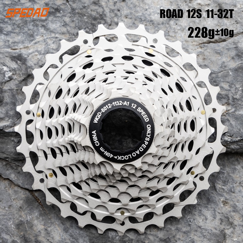 12 Speed Road Cassette 11-32T & Chain 126L Combo DLC CNC 228g for Shimano SRAM