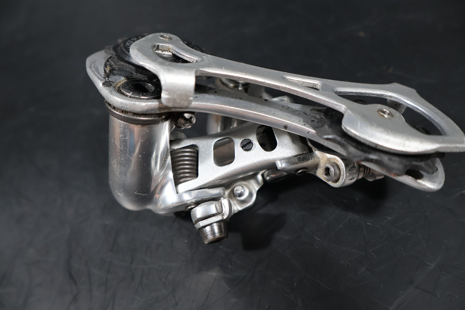 Campagnolo Racing T Triple Rear Derailleur 9 Speed Long Cage Silver Vintage Bike