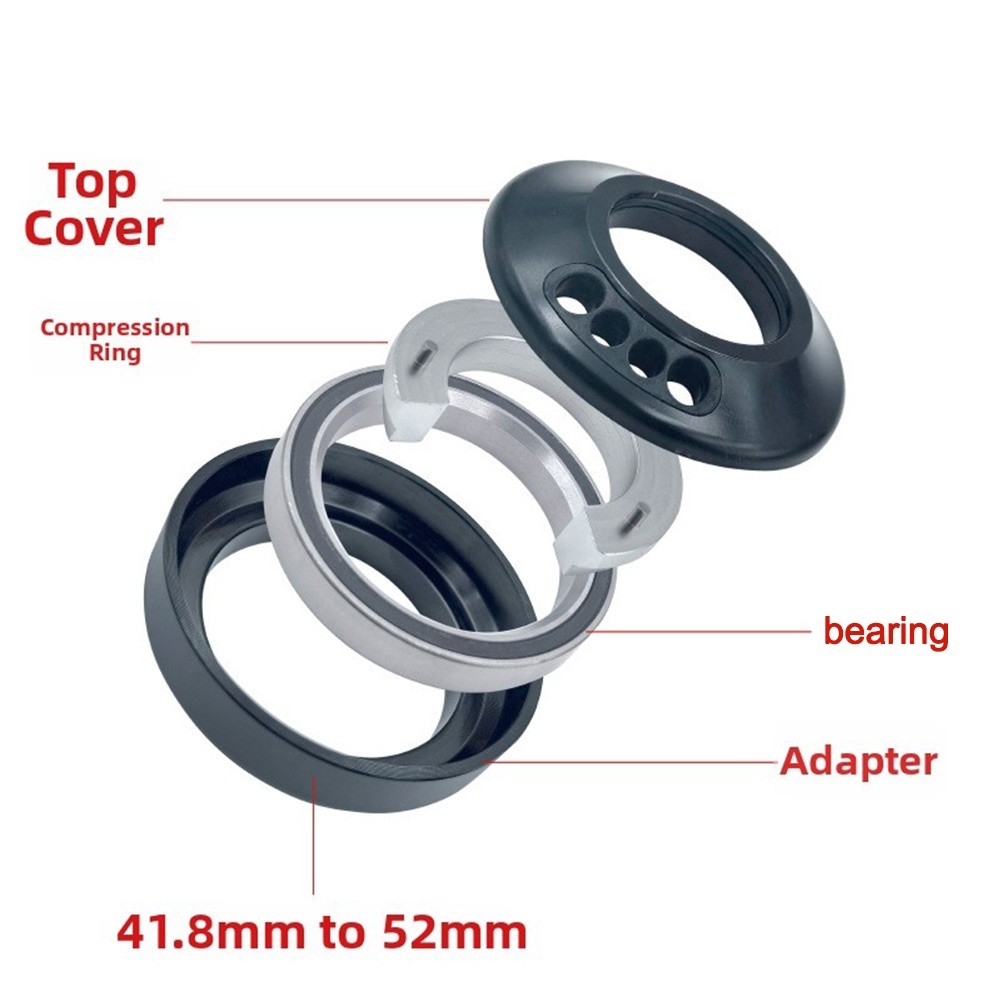 Bicycle Internal Cable Routing Conversion Headset Adapter 41.8 (42) to 52mm
