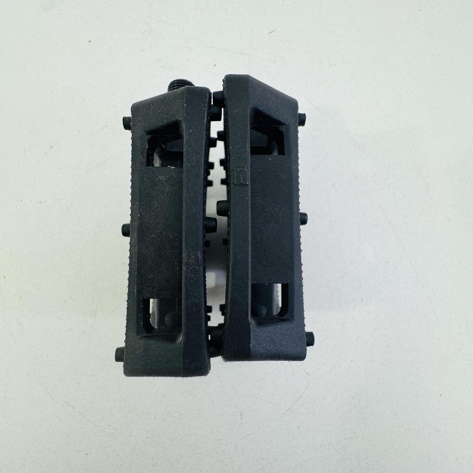 Vintage Fyxation Platform Bike Pedals 9/16″ Pair Black Plastic MTB BMX A56