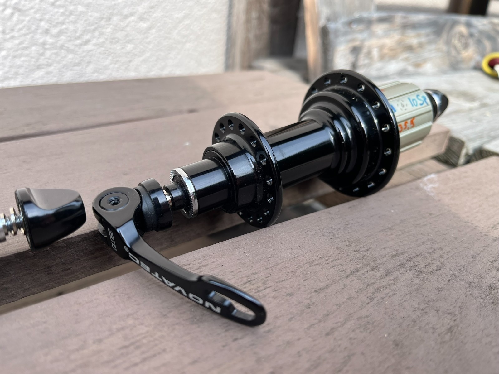Very nice set of NOS Novatec hubs hubset front and rear 32H 100mm 130mm