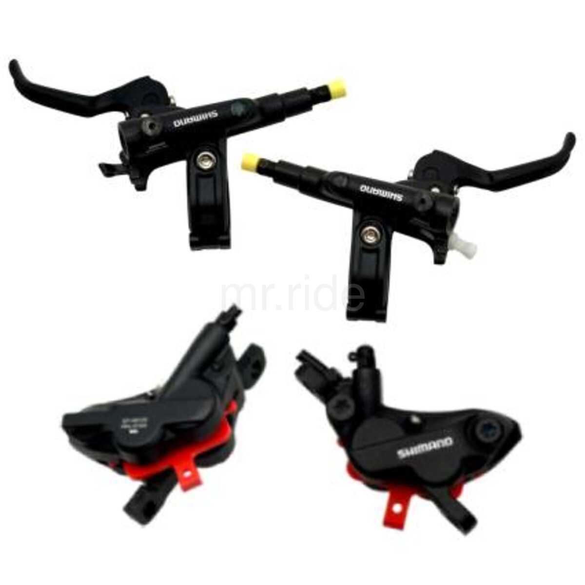 Shimano DEORE BR-M6120 BL-M6100 MTB/EBike Disc Brake Set 4Piston F+R 1000+1700mm
