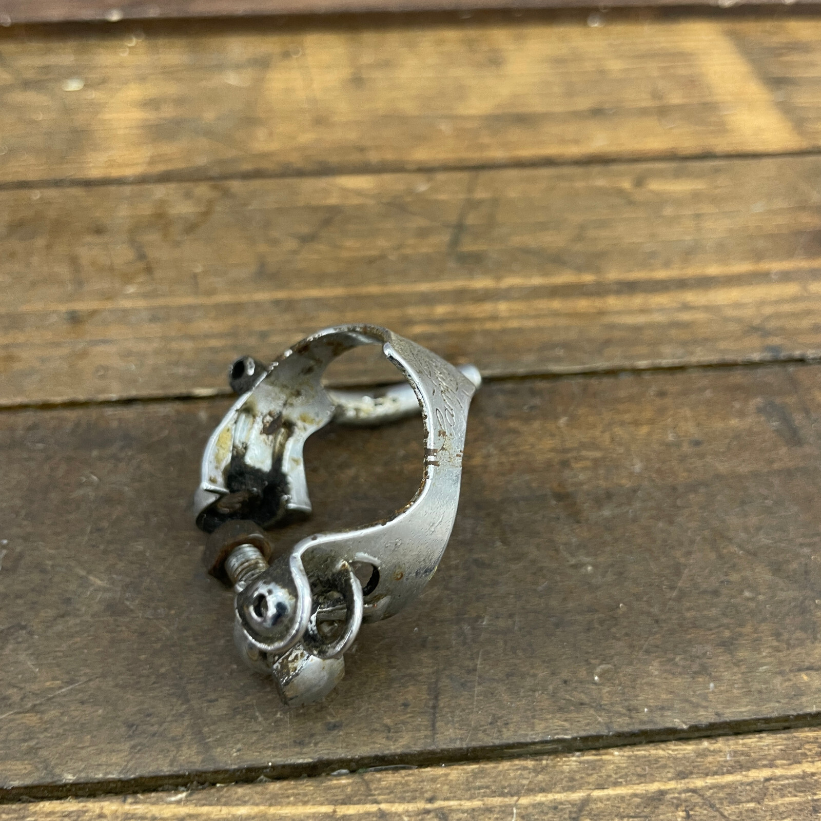 Vintage Campagnolo Cable Guide Clamp Bolt Nut Down Tube BREV 28.6 Short 70s B1