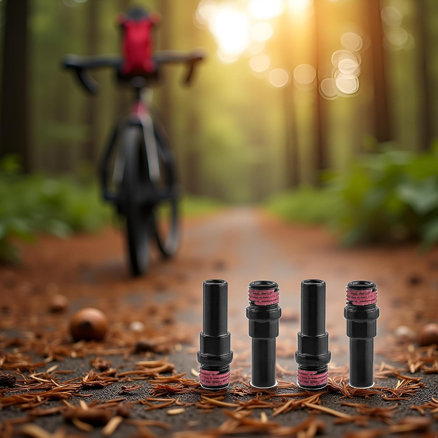 4Pcs Black Bike 10Mm V Brake Hole Mount Screws Mountain Road Bike Fixed Gear Bik