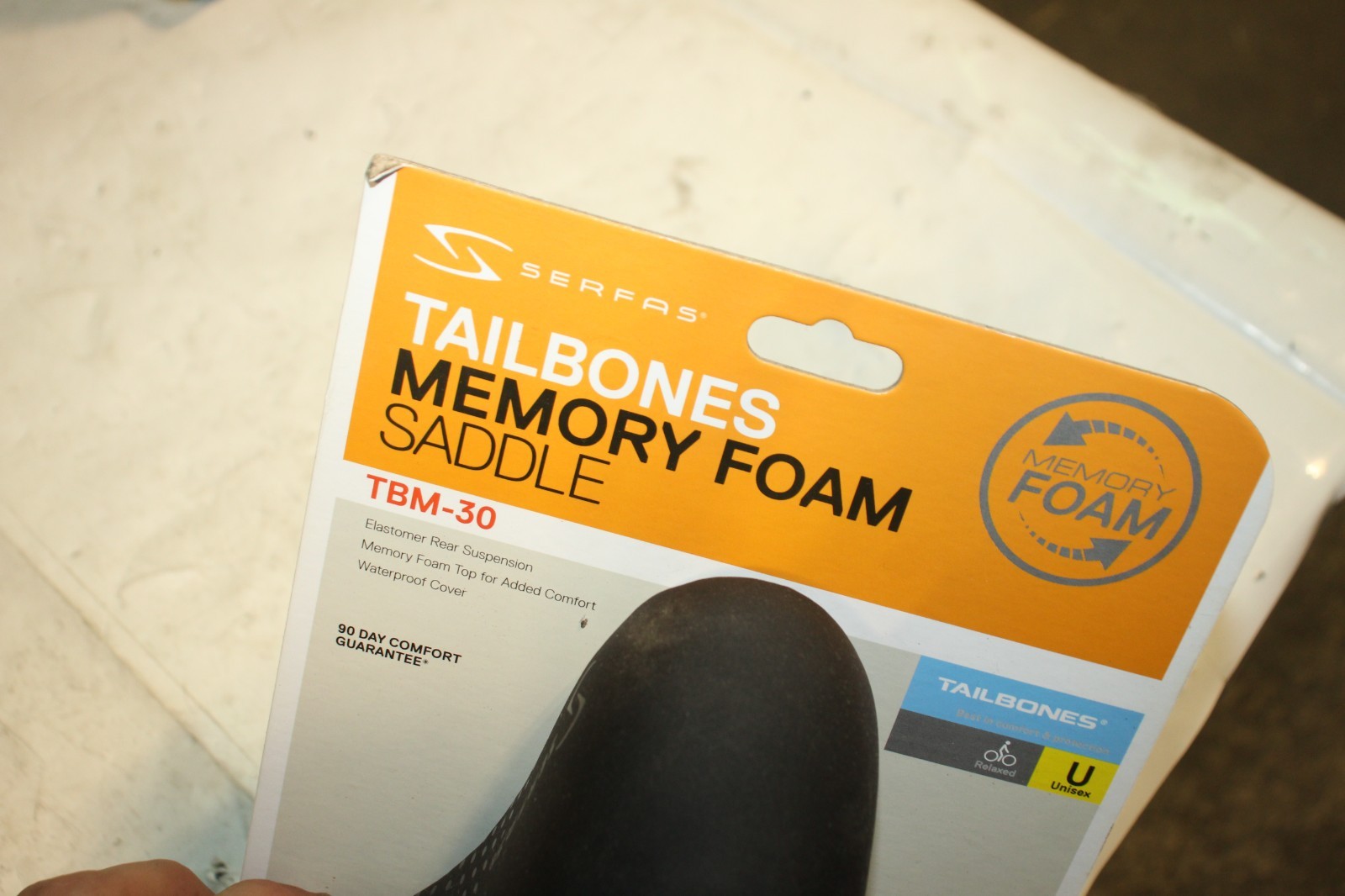 NEW Serfas Tailbones Memory Foam Saddle TBM-30 Bicycle Seat Unisex Relaxed