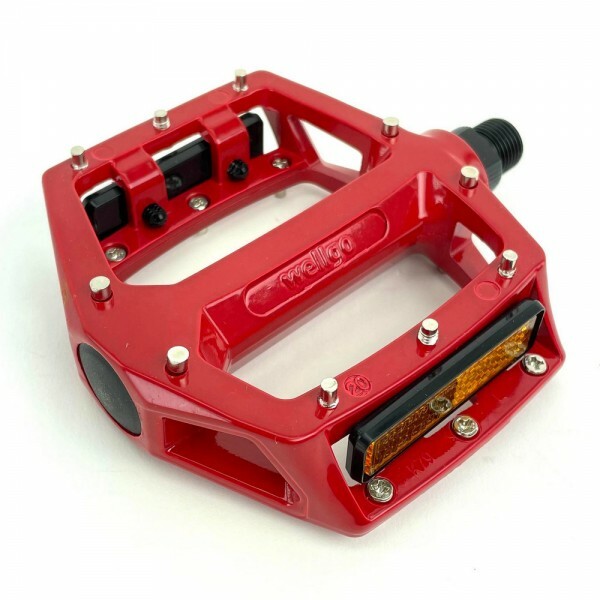 WELLGO LU-313 PRO PLATFORM PEDAL BMX 9/16″ RED