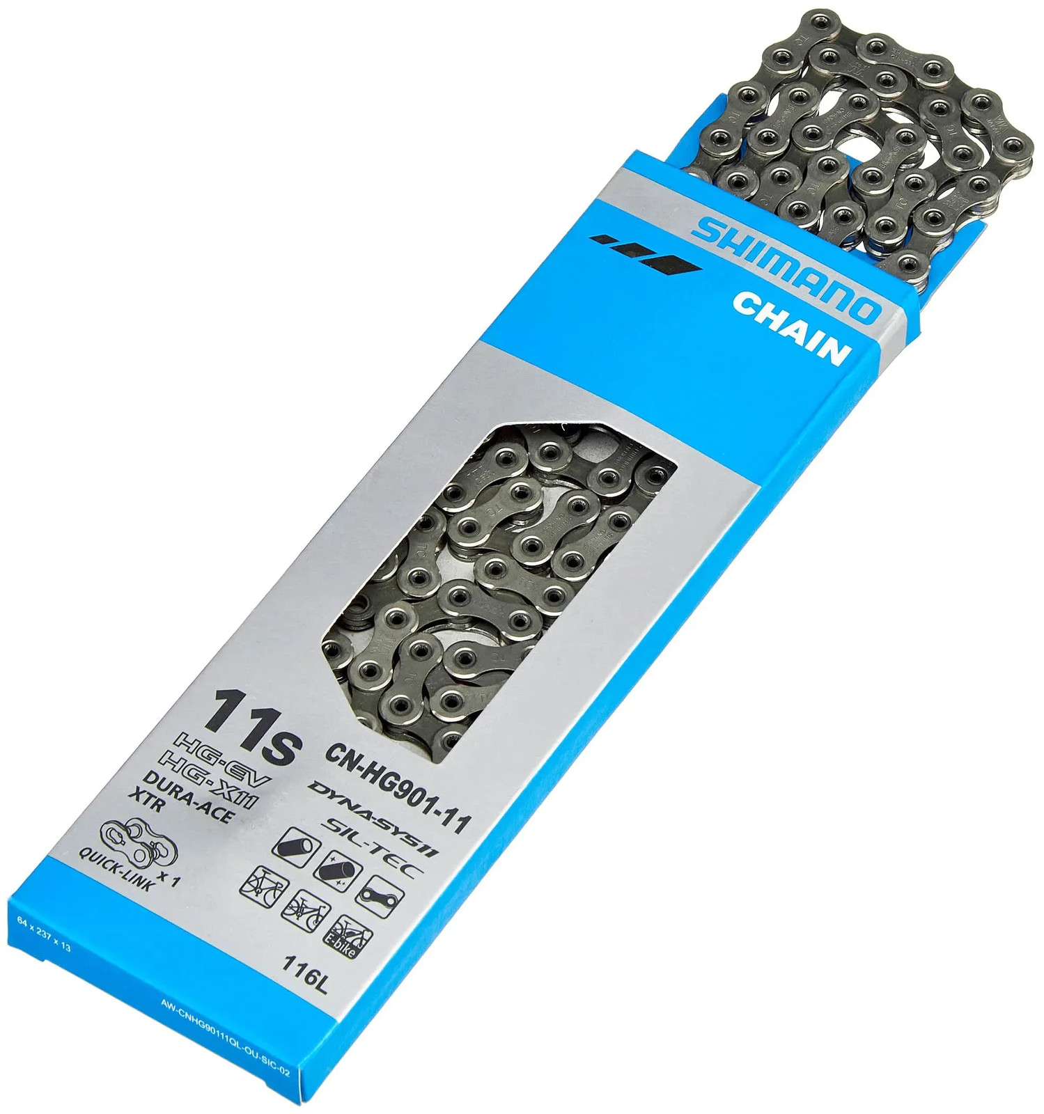 Japan NEW Shimano 11-Speed Chain CN-HG901 Quick Link 11S 116L ICNHG90111116Q