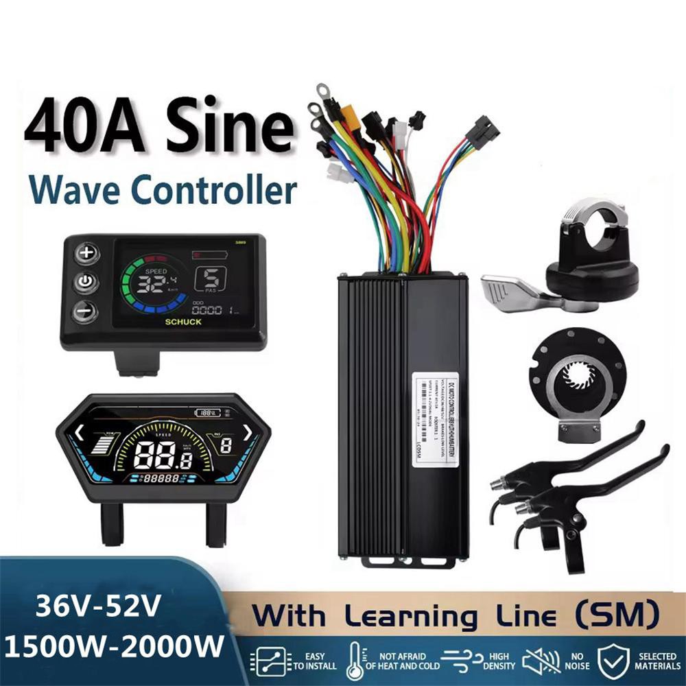 36V-52V Sine Wave Ebike Controller Kit – LCD Display + PAS Sensor