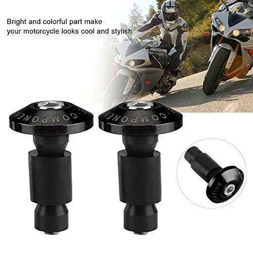 Motorcycle Handlebar End Slider Plug for Racing ATV Offroad 22mm 7/8inch Black