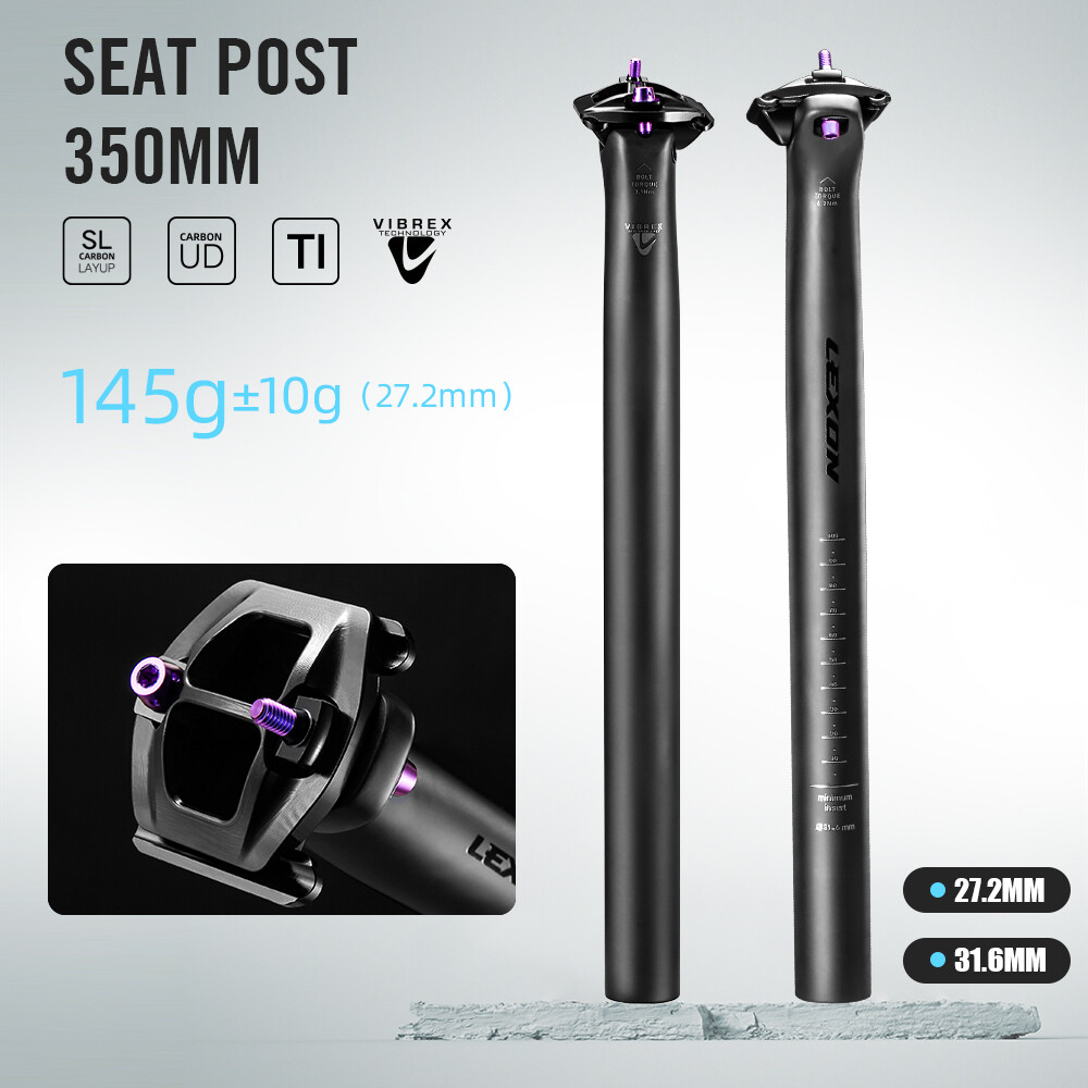 Bicycle Seatpost Carbon 27.2/31.6mm Mountain Bike/Gravel/Road Bike Seat Tube