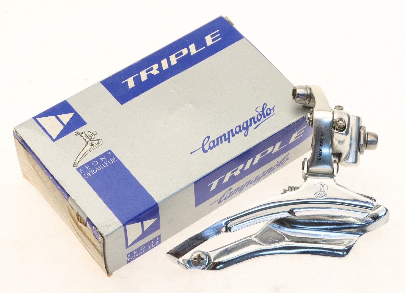Campagnolo Veloce Front Derailleur 3 x 9 Speed Triple Braze-On NOS NEW NIB 90’s