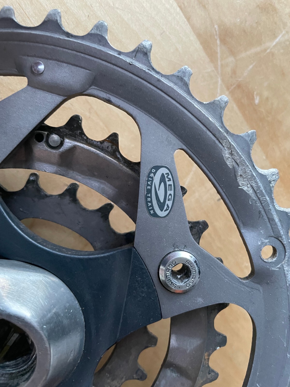 Shimano Deore LX FC-M570 Crankset 175mm 44/32/22t 104/64mm BCD Sq. Taper w/Bolts