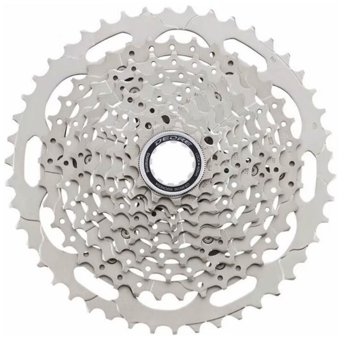 SHIMANO DEORE CS-M4100 CASSETTE, 10 SPEED, 11-42T, SILVER, ECSM410010142