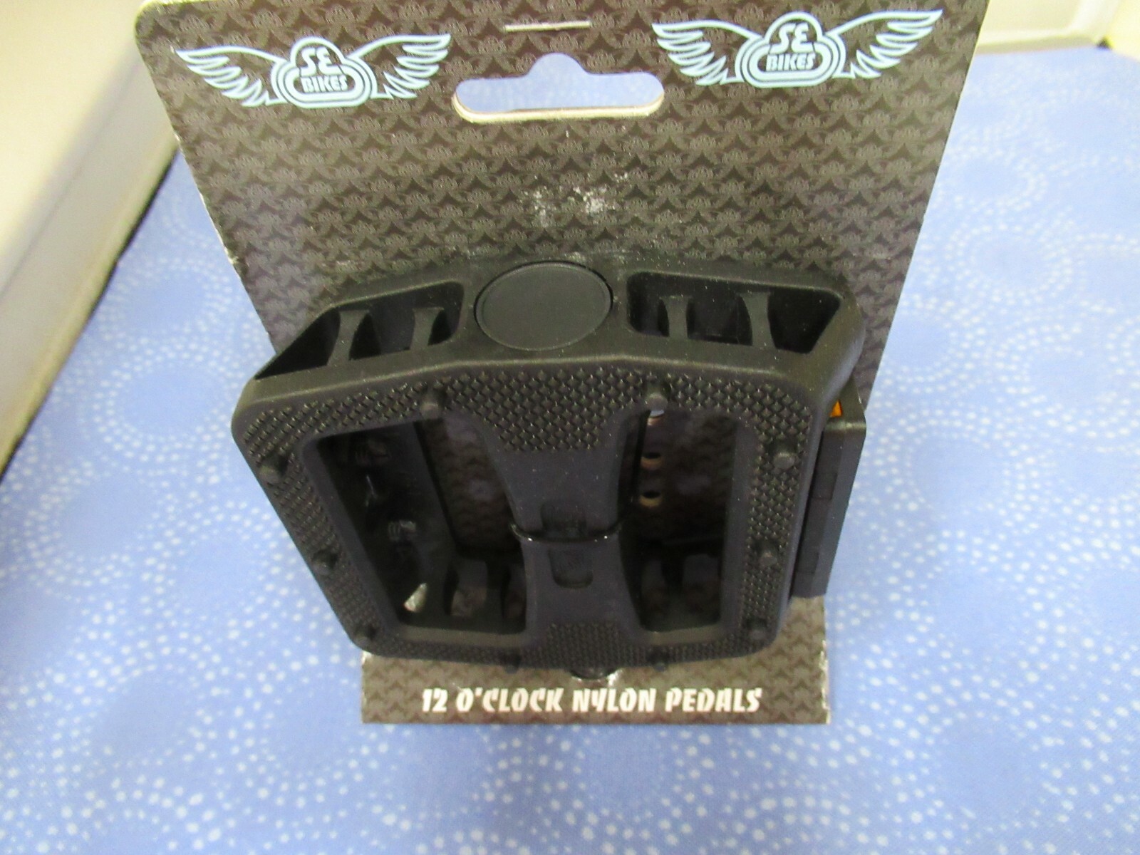 SE Bikes / Racing 12 O’Clock Black Nylon 9/16″ Bike Pedal Set Fit Universal- New