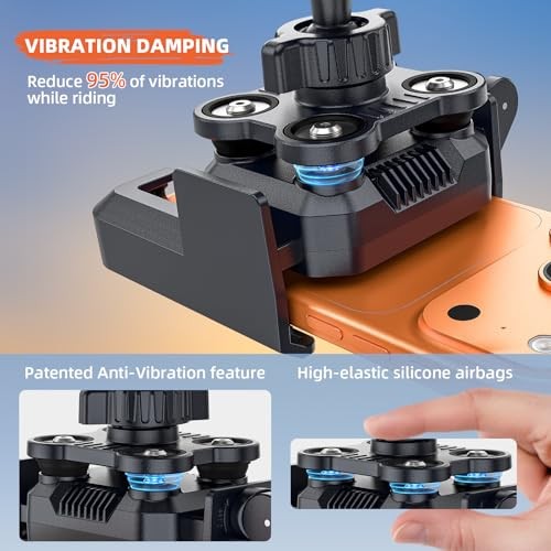Anti-Vibration Bike Phone Holder – Shockproof Motorcycle Phone Mount
