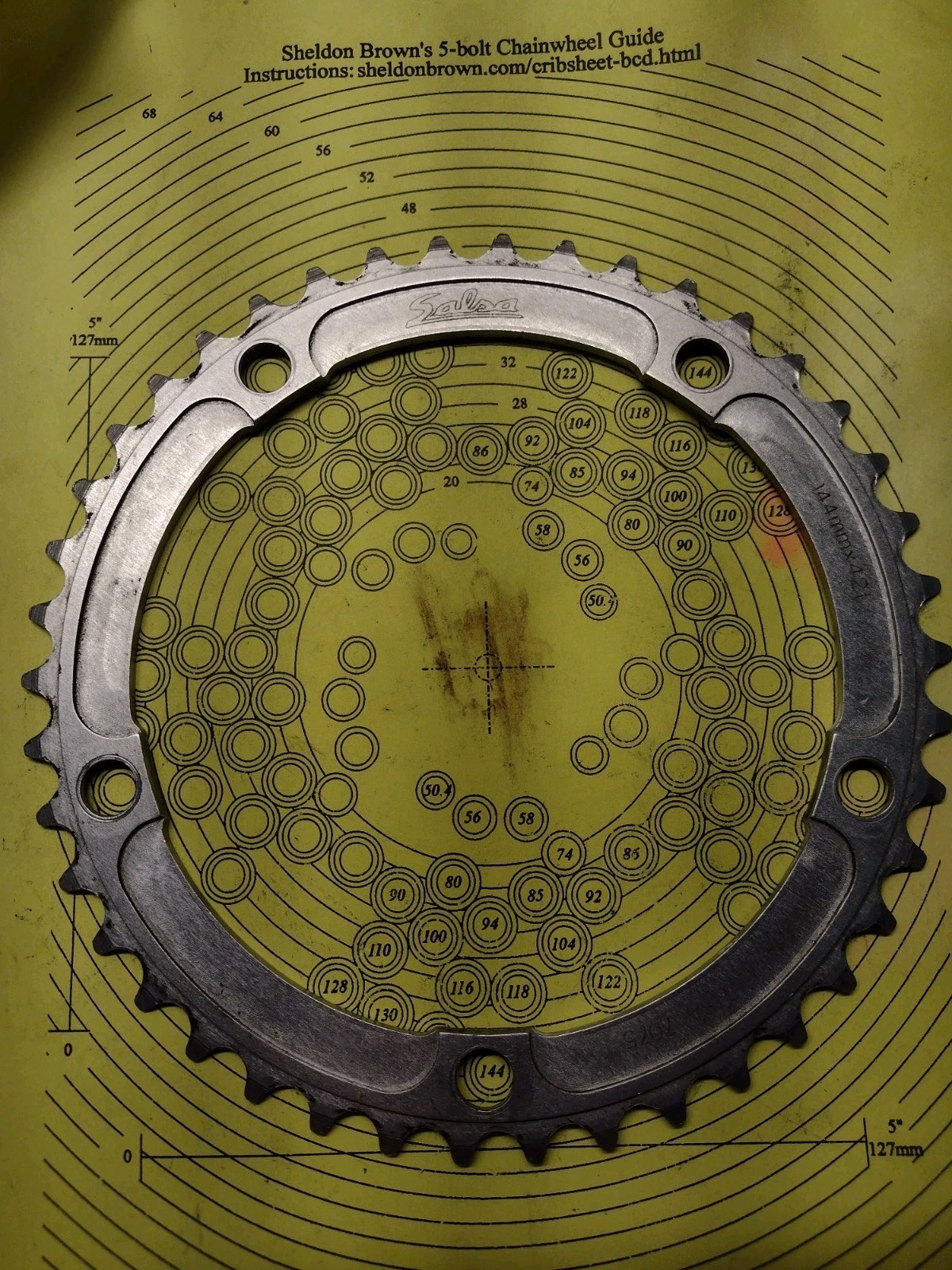 Salsa 144×42 Tooth Chainring Silver Single Speed