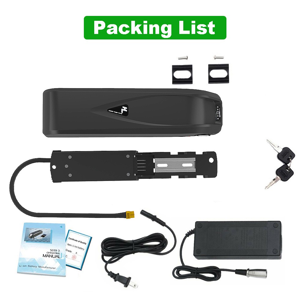 36V/48V/52V 500W 750W 1000W Li-Ion Ebike E-bike electric Bicycle bike Battery